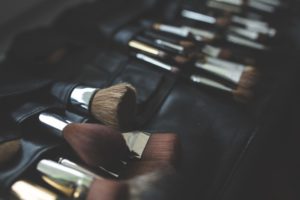 Become a make-up artist. Make-up brushes