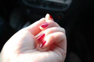 Red fingernails