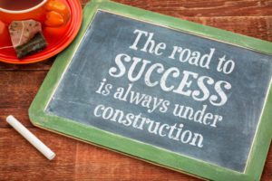 The road to success is always under construction