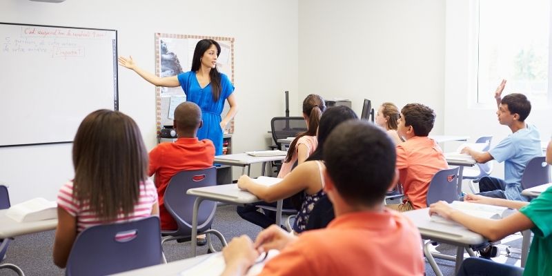 The difference between primary and secondary school teachers